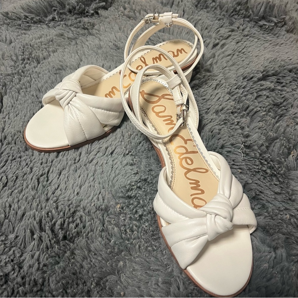 Sam Edelman Women's White Sandals - Size 6 - EUC Box